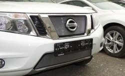 1 539 р. Нижняя сетка на бампер Russtal (хром) Nissan Terrano D10 рестайлинг (2016-2022)  с доставкой в г. Керчь. Увеличить фотографию 3