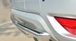 15 899 р. Защита заднего бампера (2 трубы Ø42 мм, нержавейка) SLITKOFF  Nissan Terrano  D10 (2013-2022) дорестайлинг, рестайлинг  с доставкой в г. Керчь. Увеличить фотографию 3