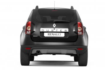 Защита заднего бампера PT GROUP Ø51мм ИСКРА (ППК) RENAULT Duster 2012-/ NISSAN Terrano 2014- Nissan Terrano  D10 (2013-2022), Renault Duster  HS (2010-2021) (Сталь с полимерным покрытием, цвет: Серебристый (Искра))