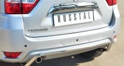 13 949 р. Защита заднего бампера (Ø42 мм волна, нержавейка) SLITKOFF  Nissan Terrano  D10 (2013-2022) дорестайлинг, рестайлинг  с доставкой в г. Керчь. Увеличить фотографию 2