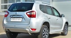 13 949 р. Защита заднего бампера (Ø42 мм волна, нержавейка) SLITKOFF  Nissan Terrano  D10 (2013-2022) дорестайлинг, рестайлинг  с доставкой в г. Керчь. Увеличить фотографию 4