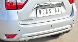 12 999 р. Одинарная защита заднего бампера из трубы диаметром 42 мм SLITKOFF  Nissan Terrano  D10 (2013-2022) дорестайлинг, рестайлинг  с доставкой в г. Керчь. Увеличить фотографию 2