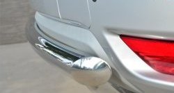 14 399 р. Одинарная защита заднего бампера из трубы диаметром 63 мм SLITKOFF  Nissan Terrano  D10 (2013-2022) дорестайлинг, рестайлинг  с доставкой в г. Керчь. Увеличить фотографию 3