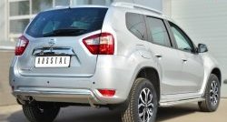 11 599 р. Защита заднего бампера из овальной трубы диаметром 75x42 мм Russtal Nissan Terrano D10 дорестайлинг (2013-2016)  с доставкой в г. Керчь. Увеличить фотографию 4