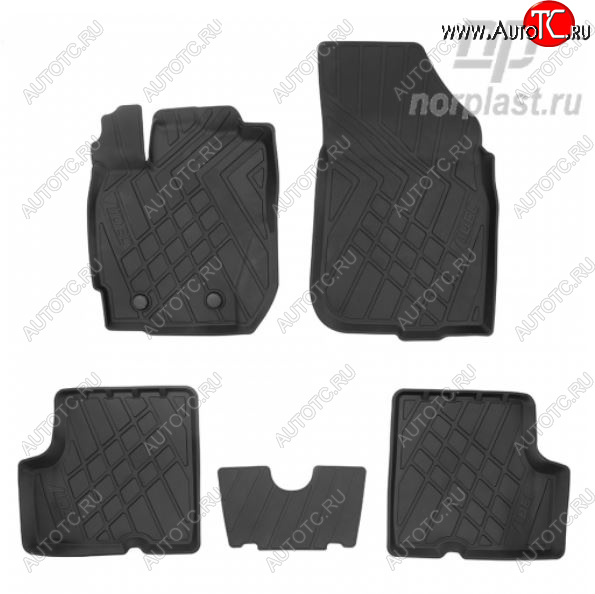 2 349 р. Коврики салонные литьевые Norplast  Nissan Terrano  D10 (2016-2022) рестайлинг  с доставкой в г. Керчь