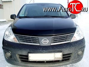 4 599 р. Дефлектор капота NovLine Nissan Tiida 1 хэтчбэк C11 дорестайлинг, Япония (2004-2007)  с доставкой в г. Керчь