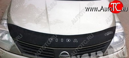 999 р. Дефлектор капота Russtal Nissan Tiida 1 хэтчбэк C11 дорестайлинг, Япония (2004-2007)  с доставкой в г. Керчь