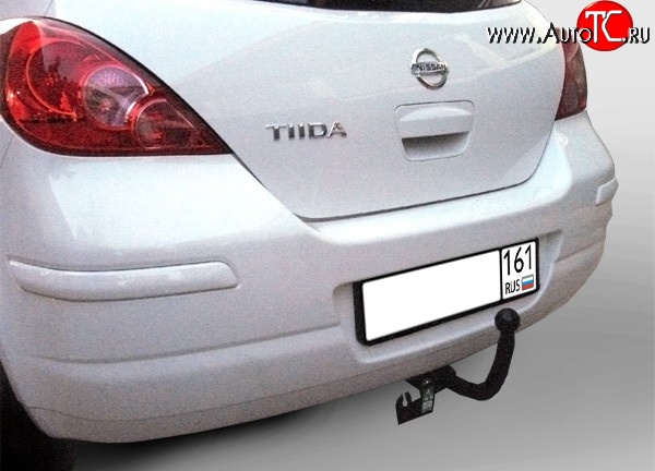 64 999 р. Фаркоп (хетчбек) Лидер Плюс Nissan Tiida 1 хэтчбек C11 рестайлинг (2010-2014) (Без электропакета)  с доставкой в г. Керчь