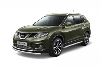7 699 р. Накладка на решетку переднего бампера Petroil Tuning  Nissan X-trail  3 T32 (2013-2018) дорестайлинг (Без парктроника)  с доставкой в г. Керчь. Увеличить фотографию 2