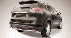 Защита заднего бампера из трубы диаметром 57 мм Slitkoff Nissan X-trail  3 T32 (2013-2018) дорестайлинг