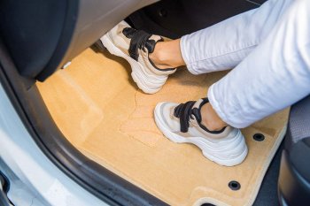 7 399 р. Текстильные 3D коврики в салон SEINTEX бежевые Nissan X-trail 3 T32 рестайлинг (2017-2022)  с доставкой в г. Керчь. Увеличить фотографию 3