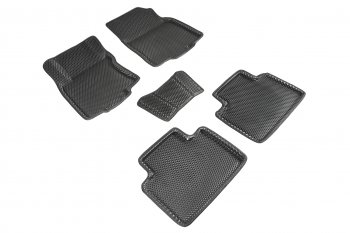 Коврики в салон EVA 3D РОМБ (полимер, 5 шт.) Nissan X-trail  3 T32 (2013-2022) дорестайлинг, рестайлинг