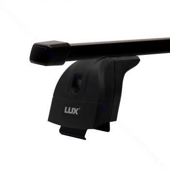 9 299 р. Багажник на крышу с низкими рейлингами сборе LUX  Лада XRAY - XRAY Cross (дуги прямоугольные 110 см, без замка, черный)  с доставкой в г. Керчь. Увеличить фотографию 4