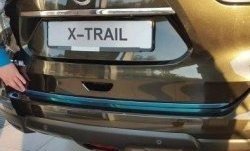 4 199 р. Нижняя накладка на крышку багажника СТ Nissan X-trail 3 T32 рестайлинг (2017-2022)  с доставкой в г. Керчь. Увеличить фотографию 3