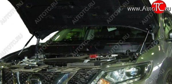 2 199 р. Газовые упоры капота Berkut Nissan X-trail 3 T32 рестайлинг (2017-2022)  с доставкой в г. Керчь