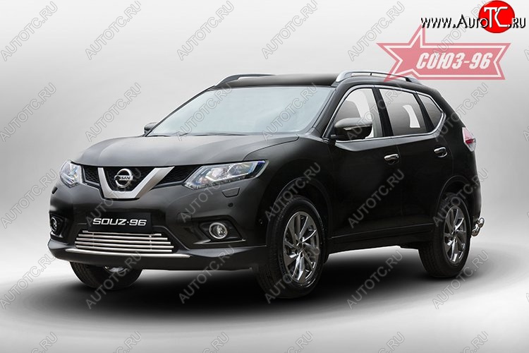 6 344 р. Декоративный элемент воздухозаборника Souz-96 (d16) Nissan X-trail 3 T32 рестайлинг (2017-2022)  с доставкой в г. Керчь