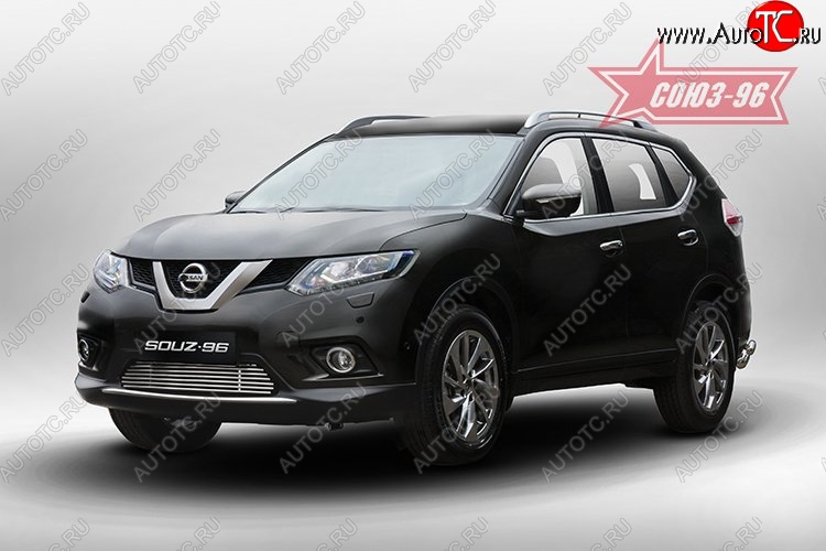 6 524 р. Декоративный элемент воздухозаборника Souz-96 (d10) Nissan X-trail 3 T32 рестайлинг (2017-2022)  с доставкой в г. Керчь