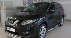 16 599 р. Защита переднего бампера (2 трубыØ63 и 42 мм, нержавейка) SLITKOFF  Nissan X-trail  3 T32 (2013-2018) дорестайлинг  с доставкой в г. Керчь. Увеличить фотографию 4