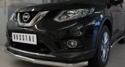 14 499 р. Одинарная защита переднего бампера диаметром 63 мм SLITKOFF  Nissan X-trail  3 T32 (2013-2018) дорестайлинг  с доставкой в г. Керчь. Увеличить фотографию 2