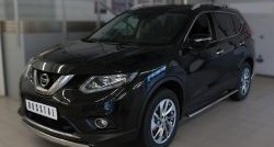 11 249 р. Защита переднего бампера (Ø75х42 мм, нержавейка) Russtal Nissan X-trail 3 T32 дорестайлинг (2013-2018)  с доставкой в г. Керчь. Увеличить фотографию 4
