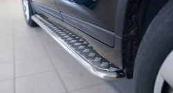 24 649 р. Широкая защита порогов SLITKOFF  Nissan X-trail  3 T32 (2017-2022) рестайлинг  с доставкой в г. Керчь. Увеличить фотографию 3