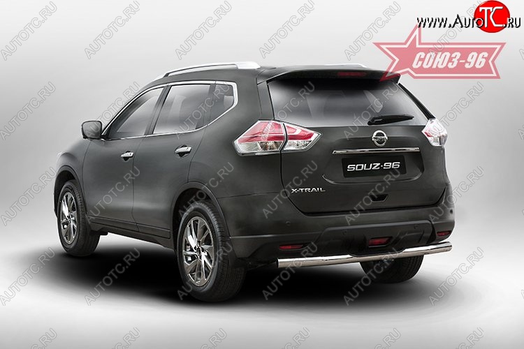 13 769 р. Защита заднего бампера с проступью Souz-96 (d76) Nissan X-trail 3 T32 рестайлинг (2017-2022)  с доставкой в г. Керчь