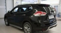 14 849 р. Защита заднего бампера (Ø42 мм волна, нержавейка) SLITKOFF  Nissan X-trail  3 T32 (2017-2022) рестайлинг  с доставкой в г. Керчь. Увеличить фотографию 4