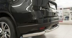 14 549 р. Одинарная защита заднего бампера из трёх труб диаметром 63 мм SLITKOFF  Nissan X-trail  3 T32 (2017-2022) рестайлинг  с доставкой в г. Керчь. Увеличить фотографию 3