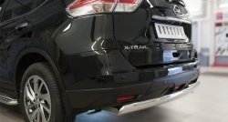 11 249 р. Защита заднего бампера (Ø75x42 мм, нержавейка) Russtal Nissan X-trail 3 T32 рестайлинг (2017-2022)  с доставкой в г. Керчь. Увеличить фотографию 2