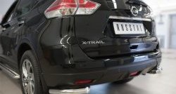 13 999 р. Защита заднего бампера (Ø63 мм уголки, нержавейка) SLITKOFF  Nissan X-trail  3 T32 (2017-2022) рестайлинг  с доставкой в г. Керчь. Увеличить фотографию 2