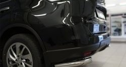 13 999 р. Защита заднего бампера (Ø63 мм уголки, нержавейка) SLITKOFF  Nissan X-trail  3 T32 (2017-2022) рестайлинг  с доставкой в г. Керчь. Увеличить фотографию 3