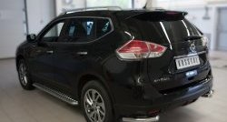 13 999 р. Защита заднего бампера (Ø63 мм уголки, нержавейка) SLITKOFF  Nissan X-trail  3 T32 (2017-2022) рестайлинг  с доставкой в г. Керчь. Увеличить фотографию 4