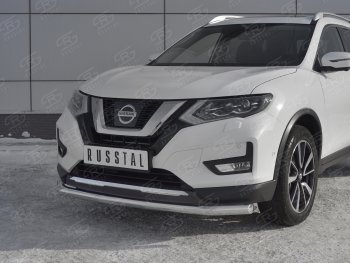 14 349 р. Защита переднего бампера (Ø63 мм, нержавейка) SLITKOFF  Nissan X-trail  3 T32 (2013-2018) дорестайлинг  с доставкой в г. Керчь. Увеличить фотографию 4