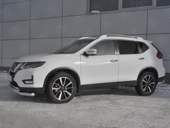 17 949 р. Защита переднего бампера (Ø63 и 42 мм)  Nissan X-trail  3 T32 (2013-2018) дорестайлинг  с доставкой в г. Керчь. Увеличить фотографию 2