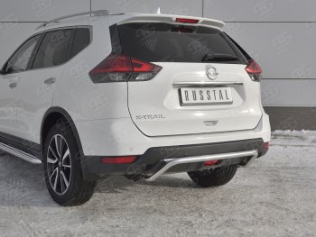 13 999 р. Защита заднего бампера (Ø42 мм волна, нержавейка) SLITKOFF  Nissan X-trail  3 T32 (2017-2022) рестайлинг  с доставкой в г. Керчь. Увеличить фотографию 4