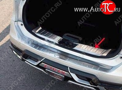 5 349 р. Металлический порожек в багажник автомобиля СТ Nissan X-trail 3 T32 рестайлинг (2017-2022)  с доставкой в г. Керчь