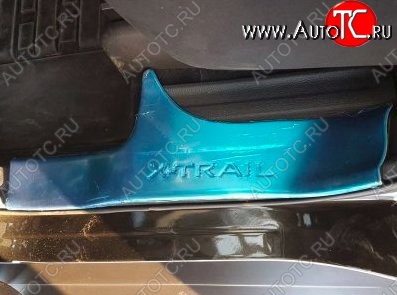 8 599 р. Накладки на порожки автомобиля CT v1 Nissan X-trail 3 T32 рестайлинг (2017-2022)  с доставкой в г. Керчь