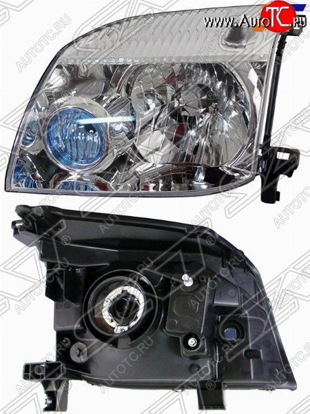 4 749 р. Левая фара SAT (под ручной корректор)  Nissan X-trail  1 T30 (2000-2003) дорестайлинг  с доставкой в г. Керчь