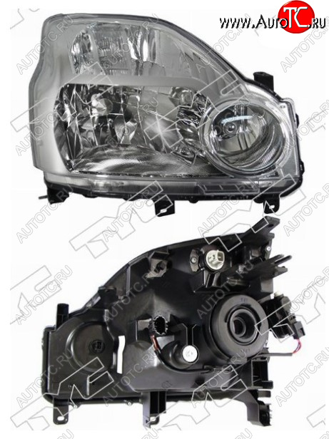 9 199 р. Правая фара передняя TYC (с электрокорректором, Евросвет) Nissan X-trail 2 T31 дорестайлинг (2007-2011)  с доставкой в г. Керчь