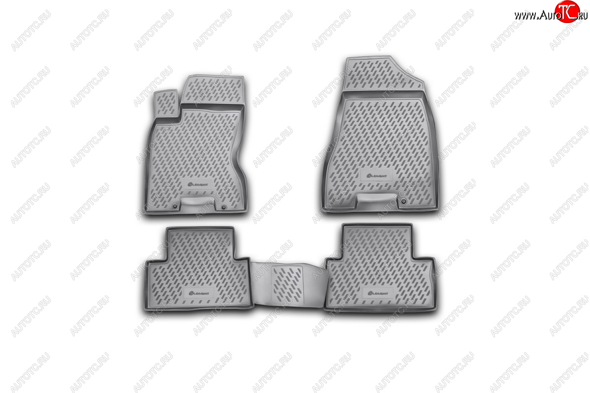 7 599 р. Комплект ковриков салона Element (полиуретан) Nissan X-trail 2 T31 дорестайлинг (2007-2011)  с доставкой в г. Керчь