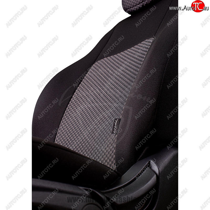 4 499 р. Чехлы для сидений Lord Autofashion Дублин (жаккард)  Nissan X-trail  2 T31 (2007-2015) дорестайлинг, рестайлинг (Черный, вставка Стежок серый)  с доставкой в г. Керчь