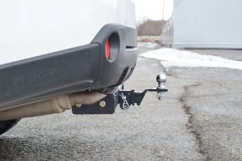 18 429 р. Фаркоп Petroil Tuning (съемный квадрат)  Nissan X-trail  2 T31 (2007-2015) дорестайлинг, рестайлинг  с доставкой в г. Керчь. Увеличить фотографию 3