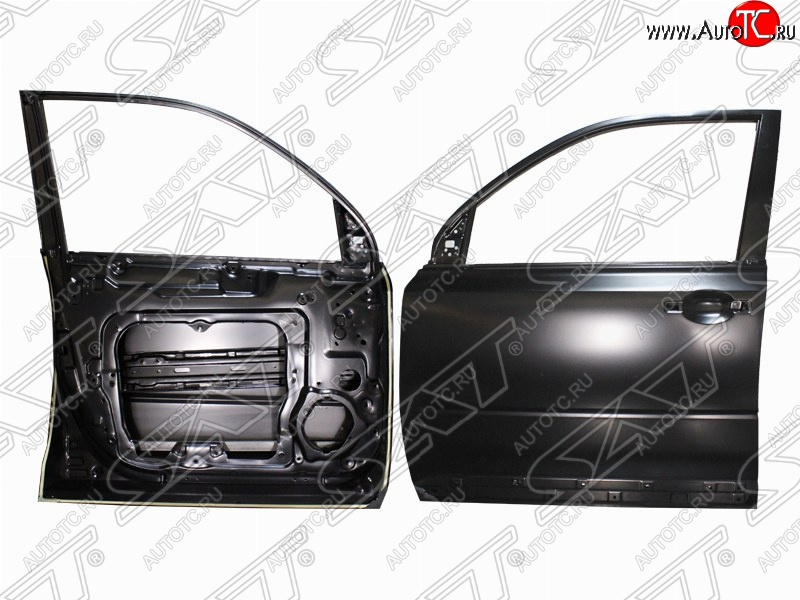 5 399 р. Левая дверь передняя SAT  Nissan X-trail  2 T31 (2007-2015) дорестайлинг, рестайлинг (Неокрашенная)  с доставкой в г. Керчь