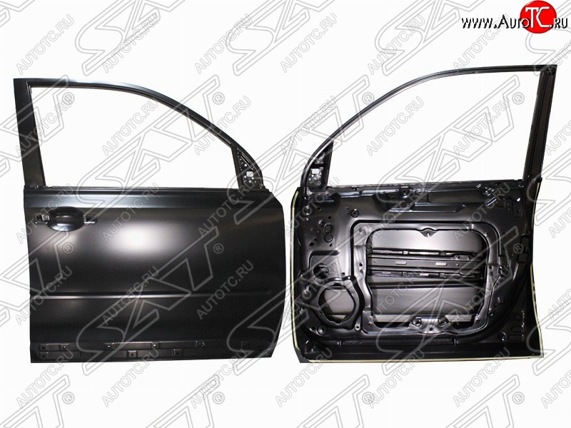 5 399 р. Правая дверь передняя SAT  Nissan X-trail  2 T31 (2007-2015) дорестайлинг, рестайлинг (Неокрашенная)  с доставкой в г. Керчь