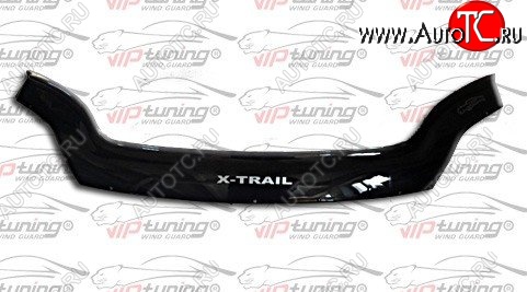 999 р. Дефлектор капота Russtal (короткий) Nissan X-trail 2 T31 дорестайлинг (2007-2011)  с доставкой в г. Керчь