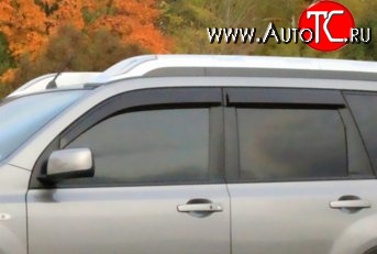 999 р. Комплект дефлекторов окон (ветровиков) 4 шт. Russtal Nissan X-trail 2 T31 дорестайлинг (2007-2011)  с доставкой в г. Керчь