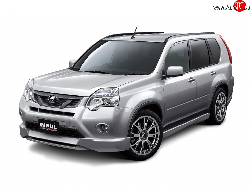31 849 р. Накладка на передний бампер Impul Nissan X-trail 2 T31 рестайлинг (2010-2015) (Неокрашенная)  с доставкой в г. Керчь