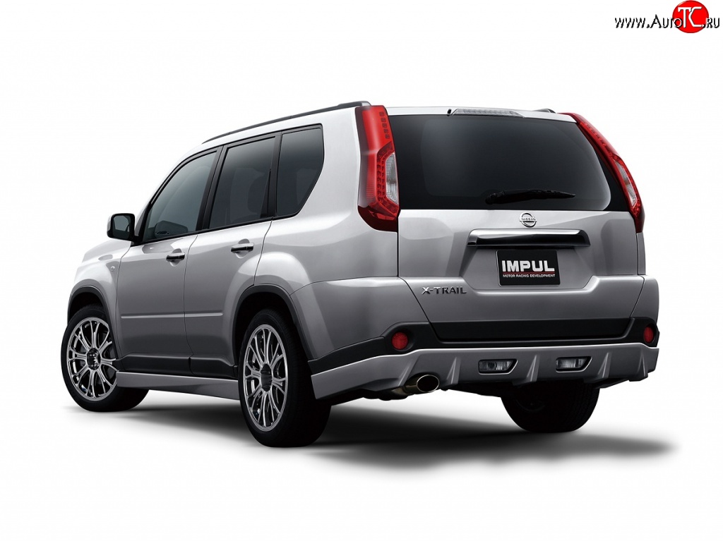 29 549 р. Накладка на задний бампер Impul Nissan X-trail 2 T31 дорестайлинг (2007-2011) (Неокрашенная)  с доставкой в г. Керчь