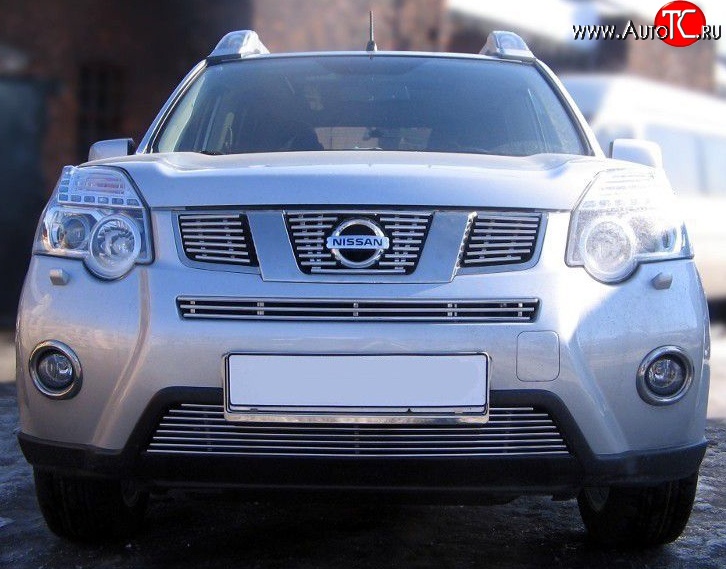6 299 р. Декоративная вставка решетки радиатора Berkut Nissan X-trail 2 T31 рестайлинг (2010-2015)  с доставкой в г. Керчь
