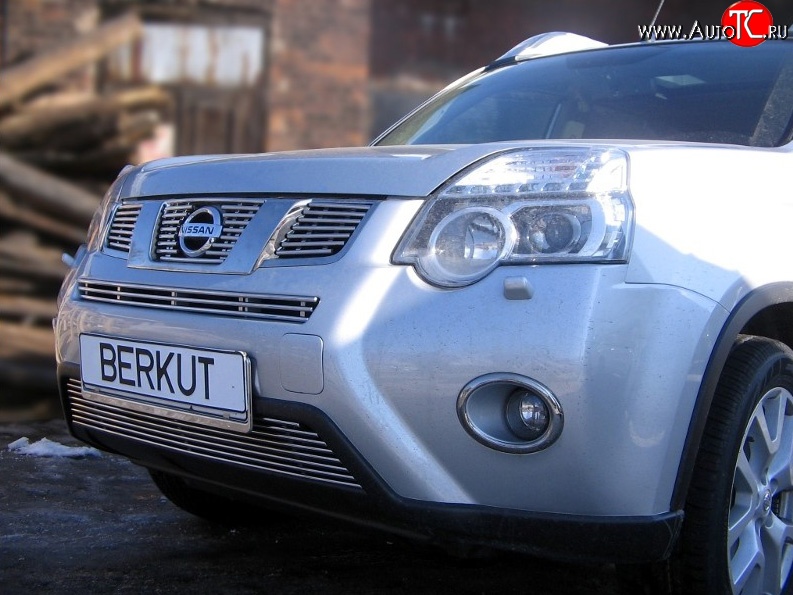 6 999 р. Декоративная вставка воздухозаборника Berkut Nissan X-trail 2 T31 рестайлинг (2010-2015)  с доставкой в г. Керчь